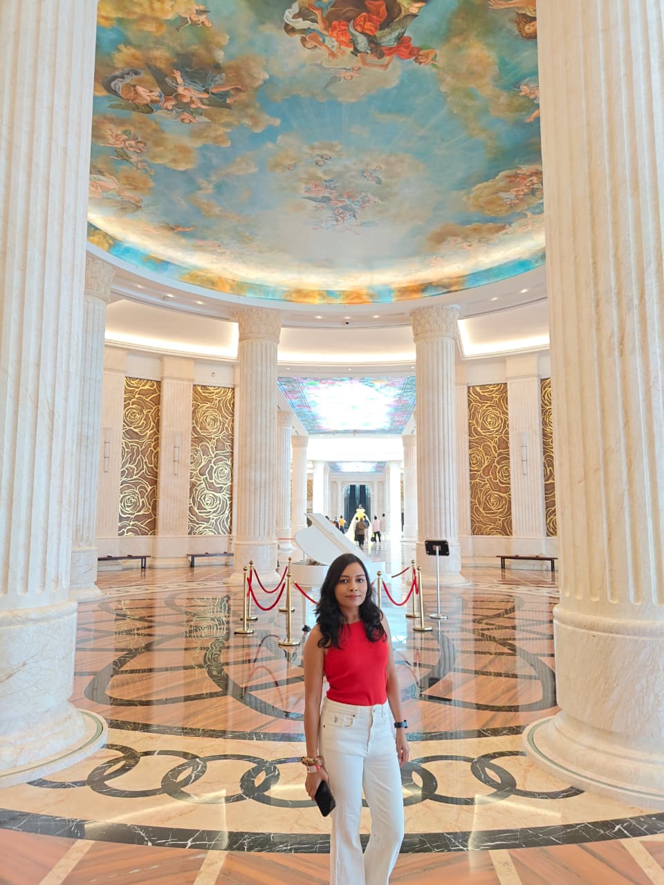 Inside louvre replica
