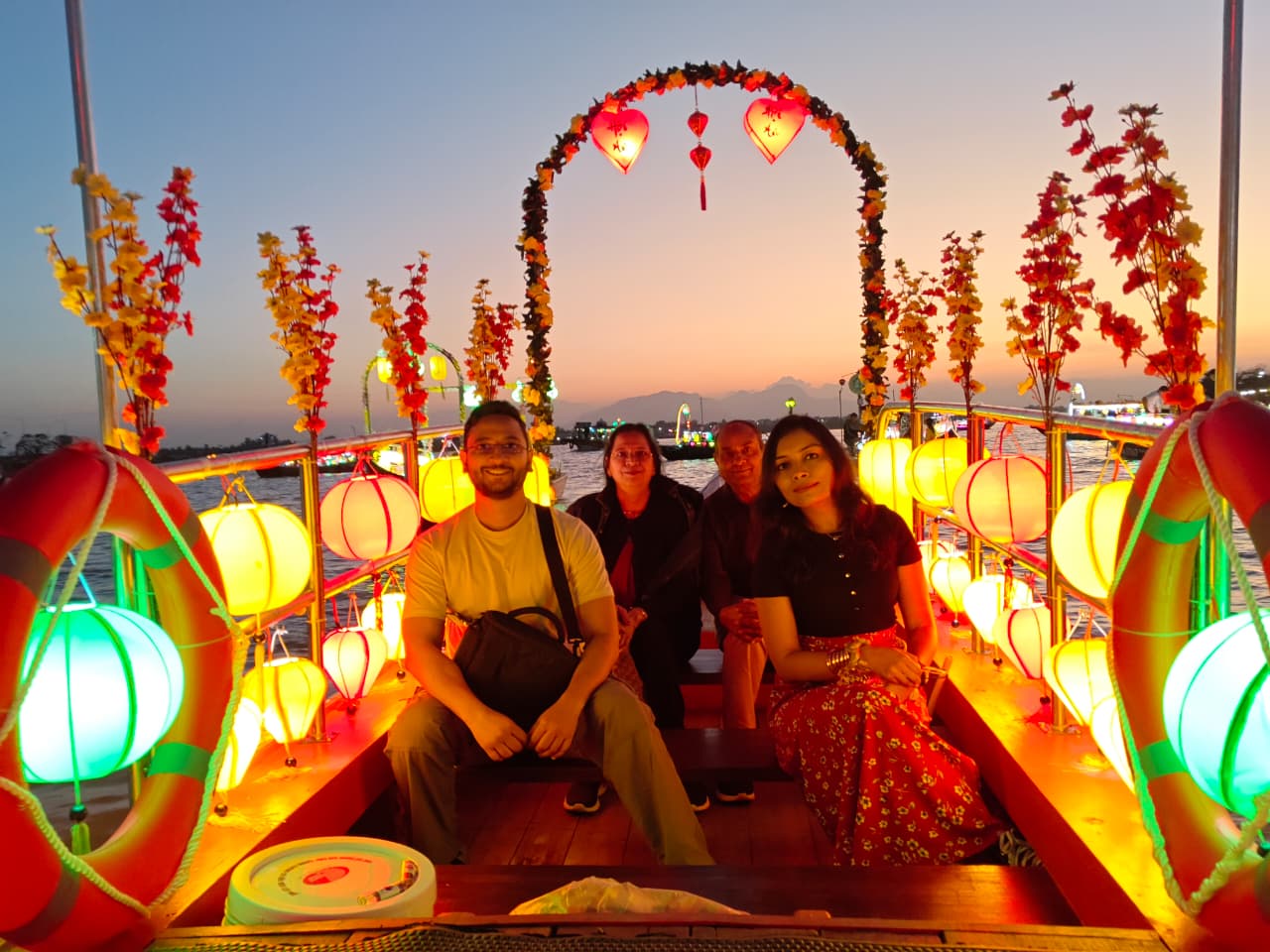 Boating around 7pm after sunset